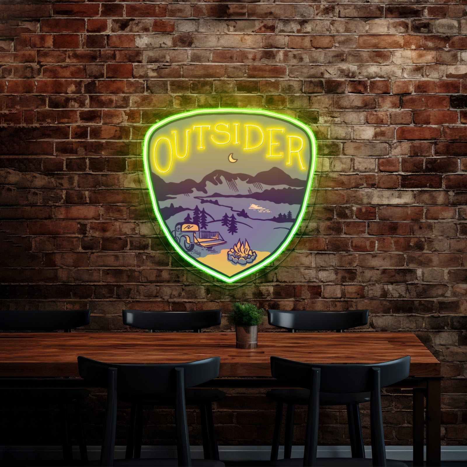 Outsider Nature Artwork Gaming Neon Signs - Shineneon