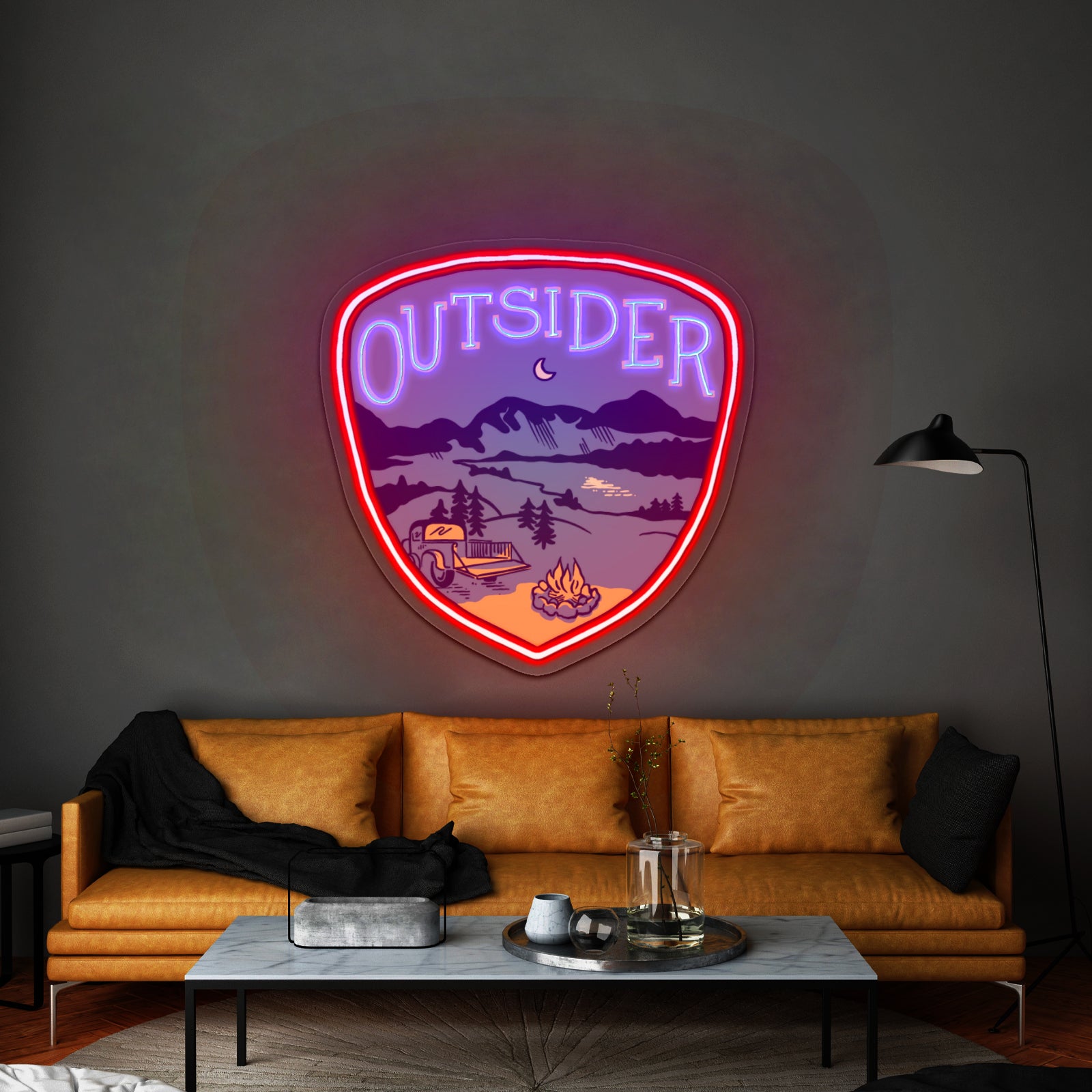 Outsider Nature Artwork Gaming Neon Signs