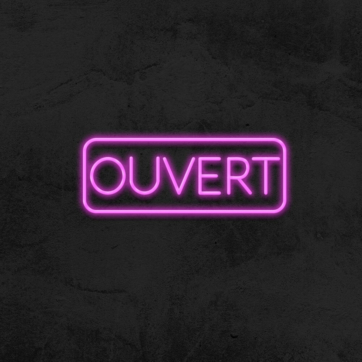 Ouvert Led Neon Sign For French-Speaking Businesses | Shineneon
