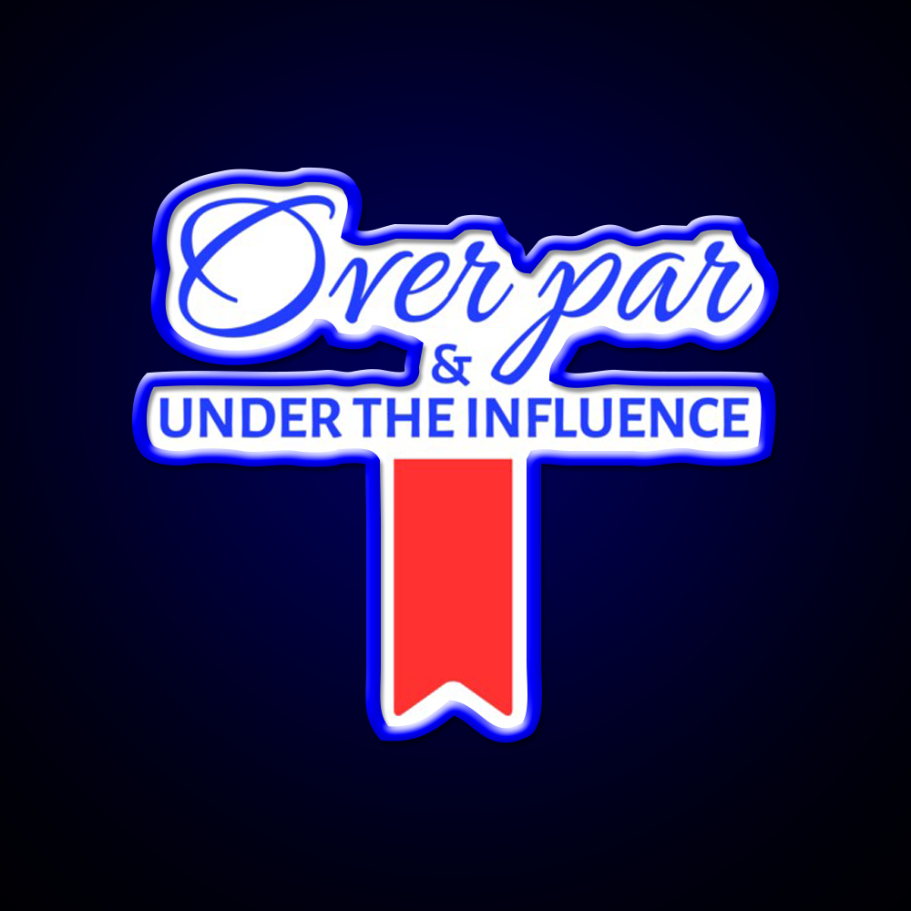 Over Par And Under The Influence Beer Bar Decor Led Neon Sign Rgb Color - LED neon sign view 5