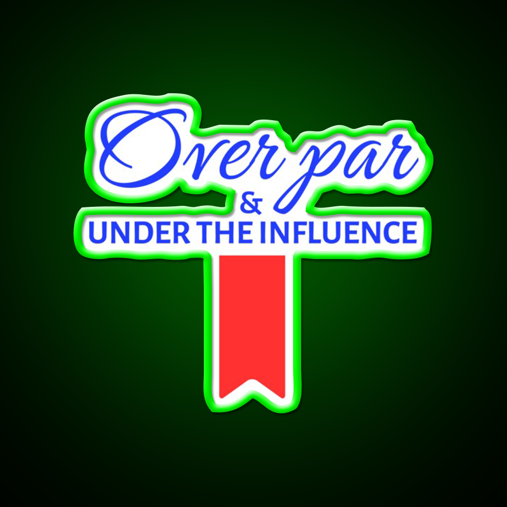 Over Par And Under The Influence Beer Bar Decor Led Neon Sign Rgb Color - LED neon sign view 8