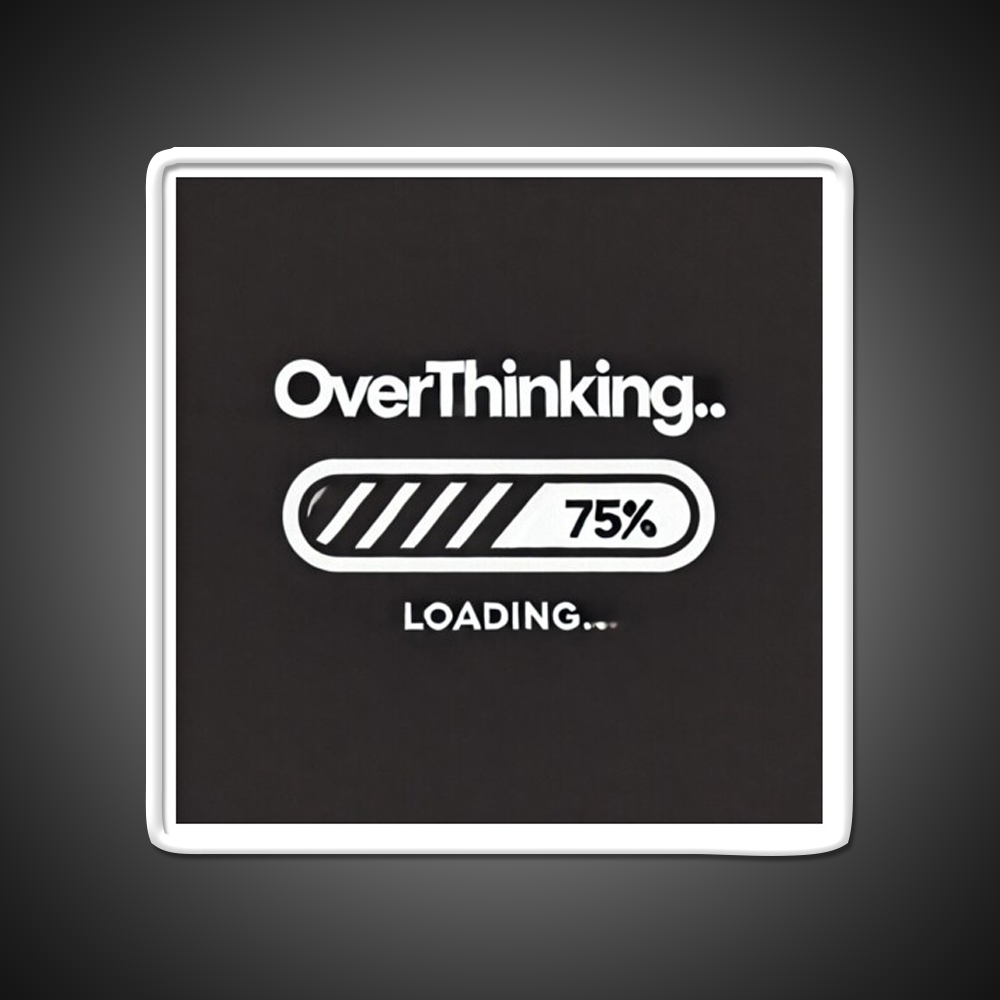 Overthinking Loading Bar Man Cave Bar Led Neon Sign Rgb Color