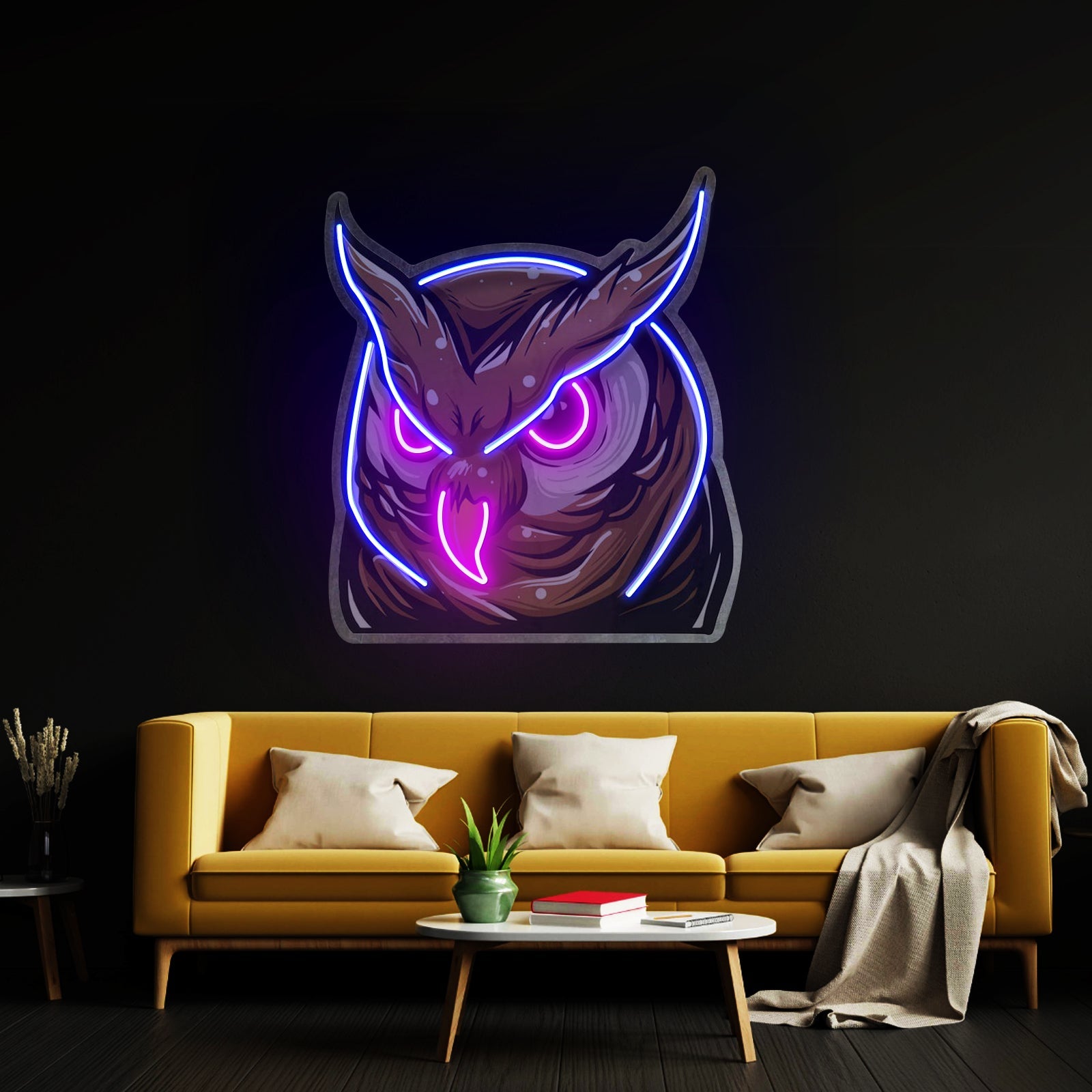 Owl Head Led Neon Sign Light Custom Led Signs - Shineneon