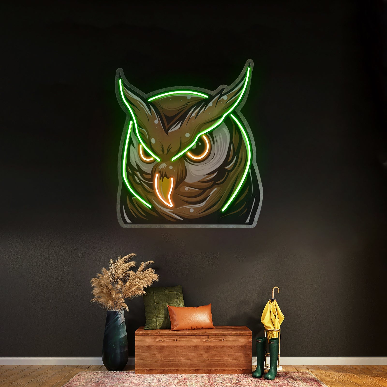 Owl Head Led Neon Sign Light Custom Led Signs - Shineneon