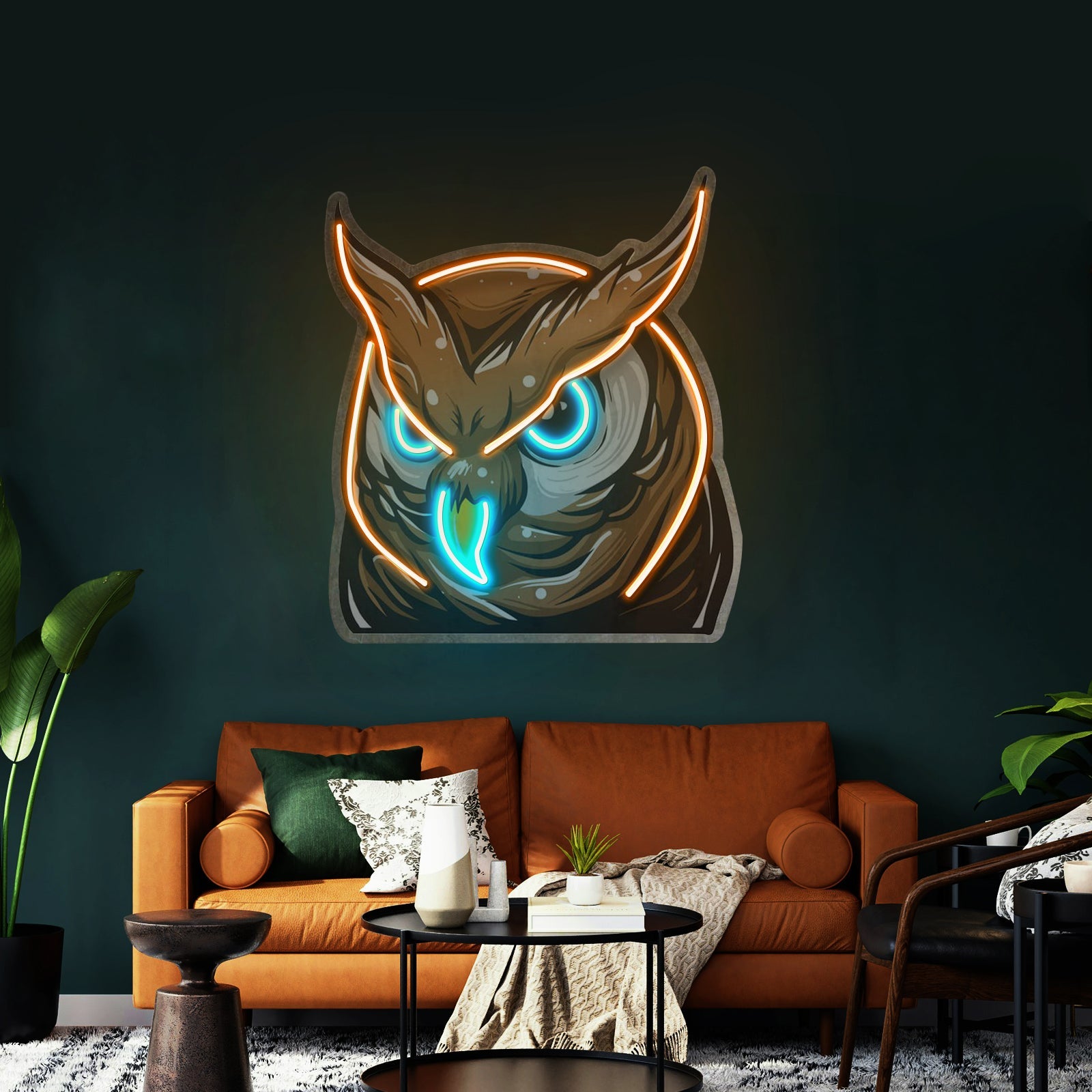 Owl Head Led Neon Sign Light Custom Led Signs - Shineneon