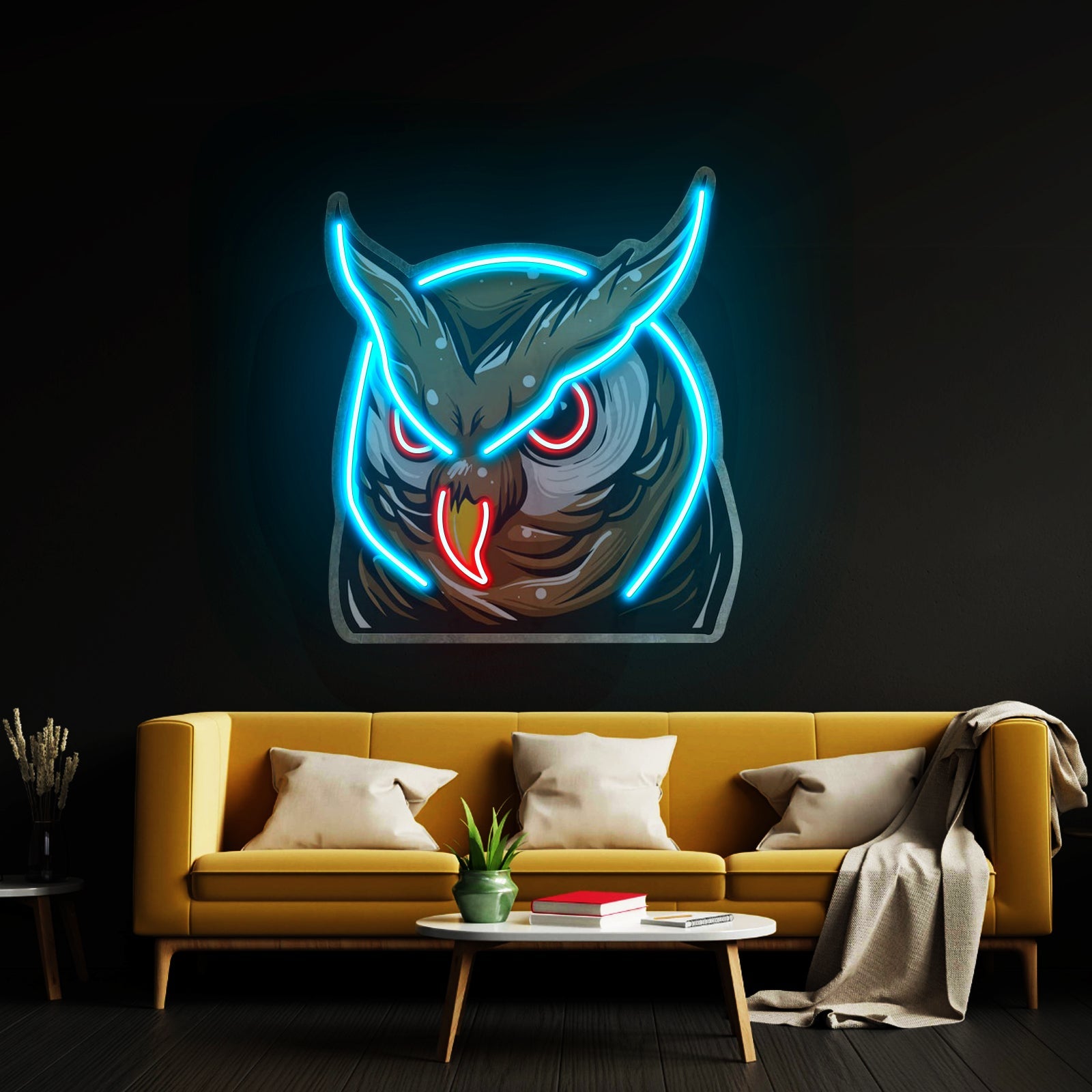 Owl Head Led Neon Sign Light Custom Led Signs - Shineneon
