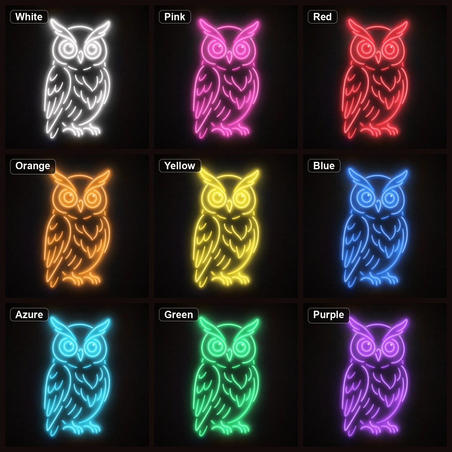 Owl LED Neon Sign Garage Man Cave Neon Sign - Shineneon