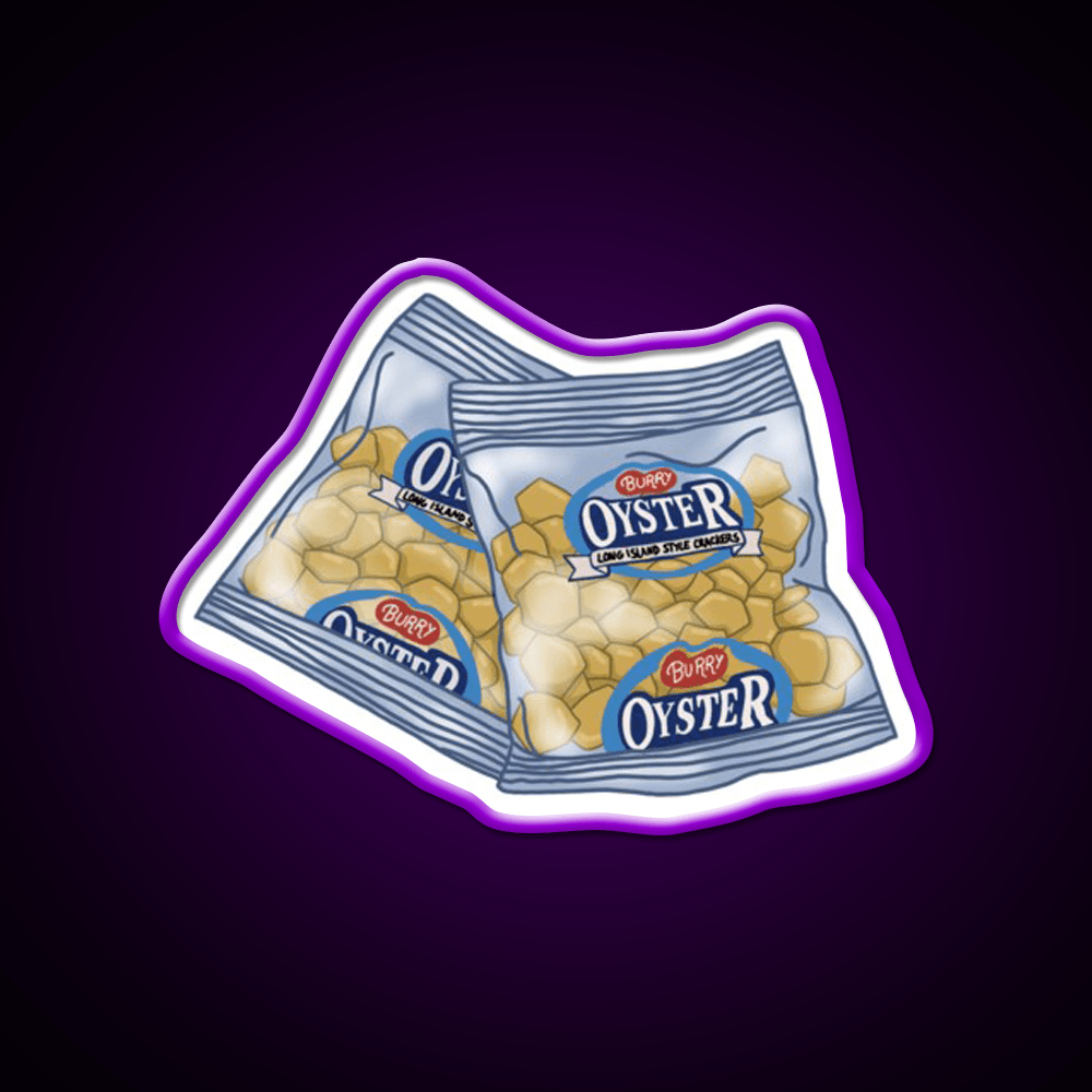 Oyster Crackers Snack Food Led Neon Sign Rgb Color - Shineneon
