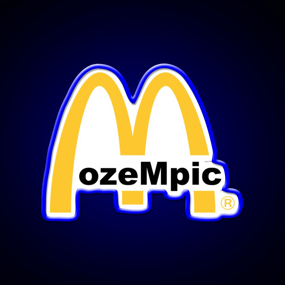Ozempic Mcdonalds Fast Food Led Neon Sign For Burger Place Rgb Color - Shineneon