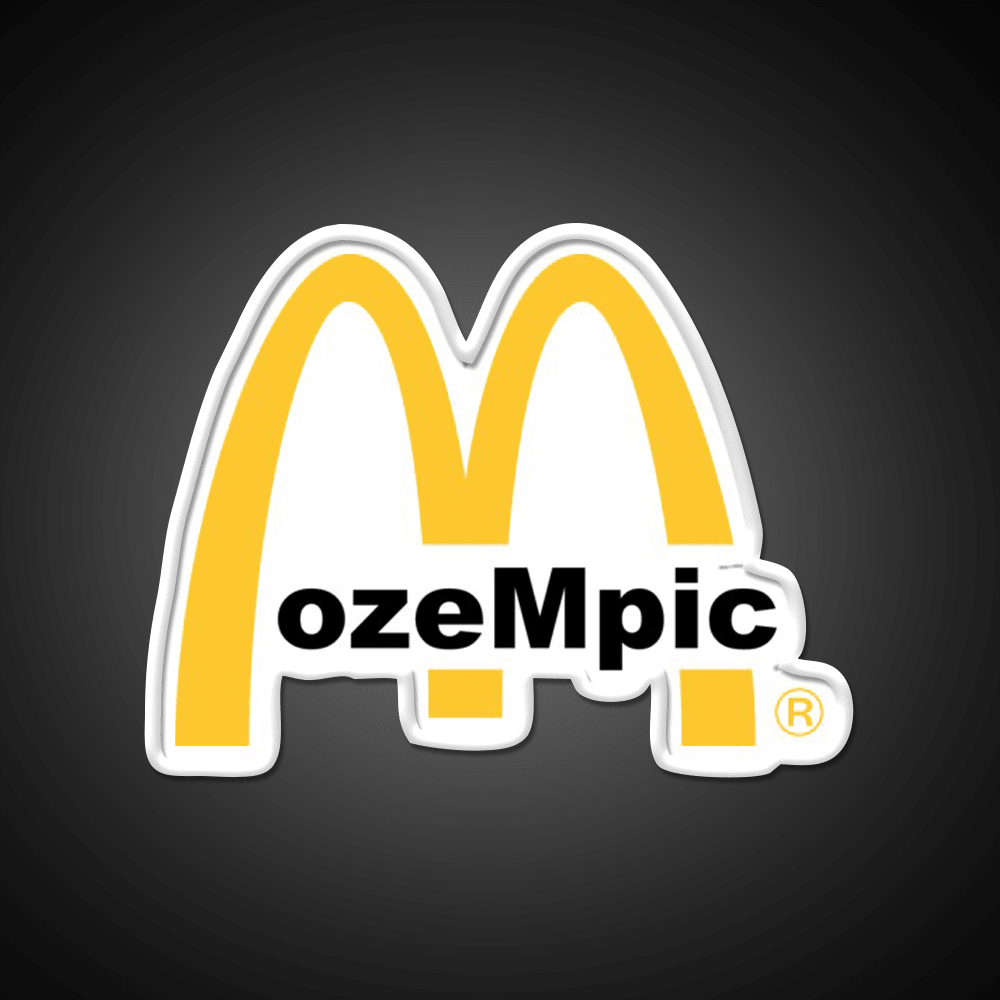Ozempic Mcdonalds Fast Food Led Neon Sign For Burger Place Rgb Color - Shineneon