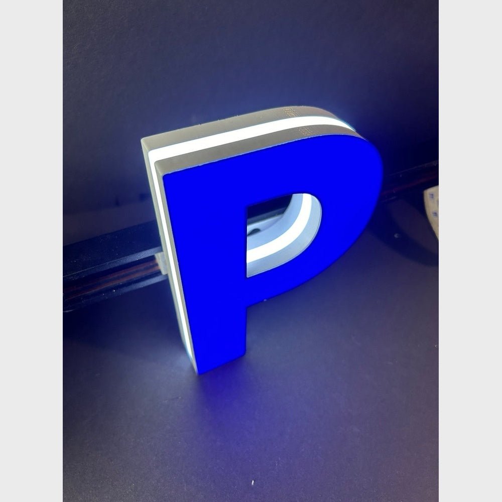 P 3D Frontlit And Backlit Channel Letter Led Light Sign - Shineneon