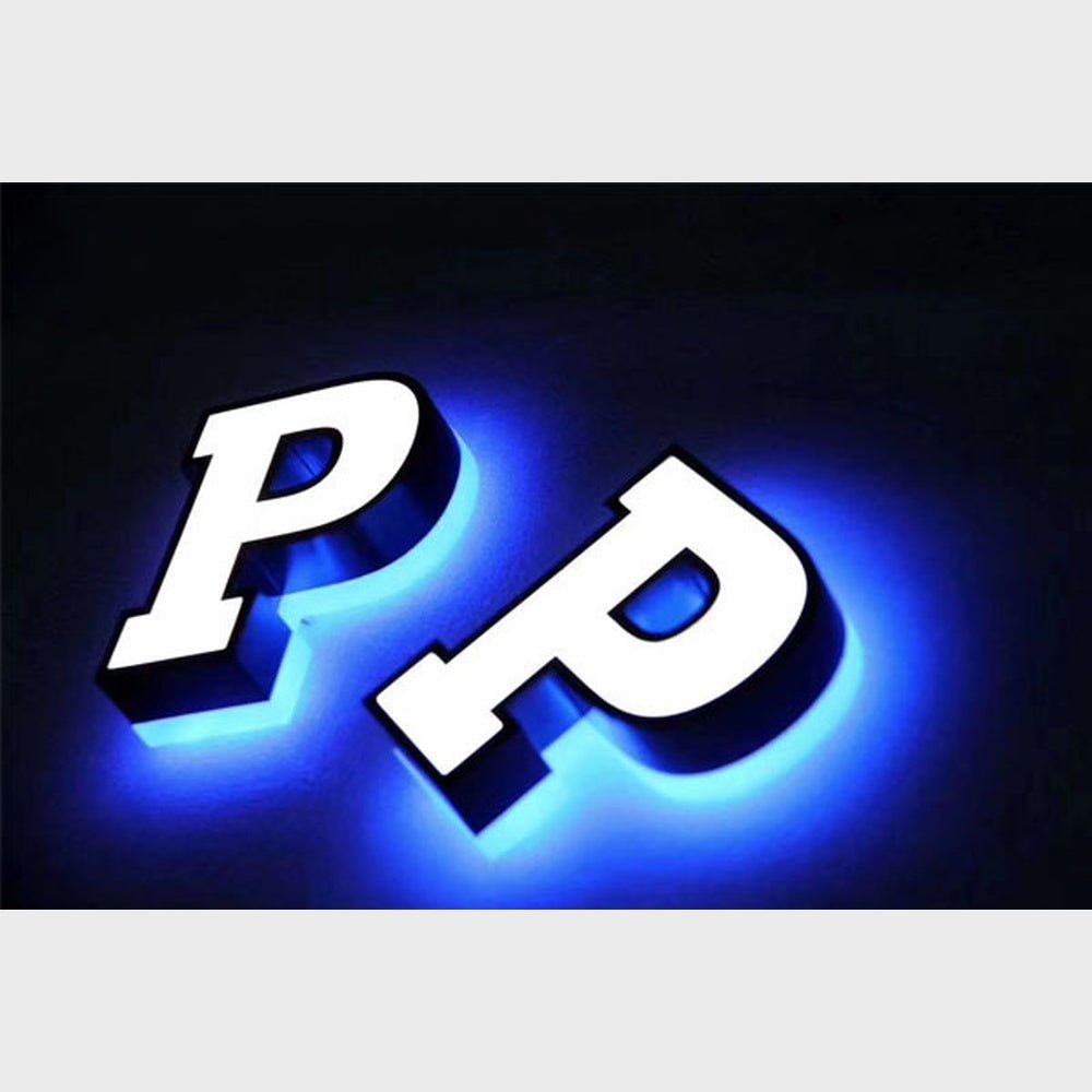 P P 3D Frontlit And Backlit Channel Letter Led Light Sign - Shineneon