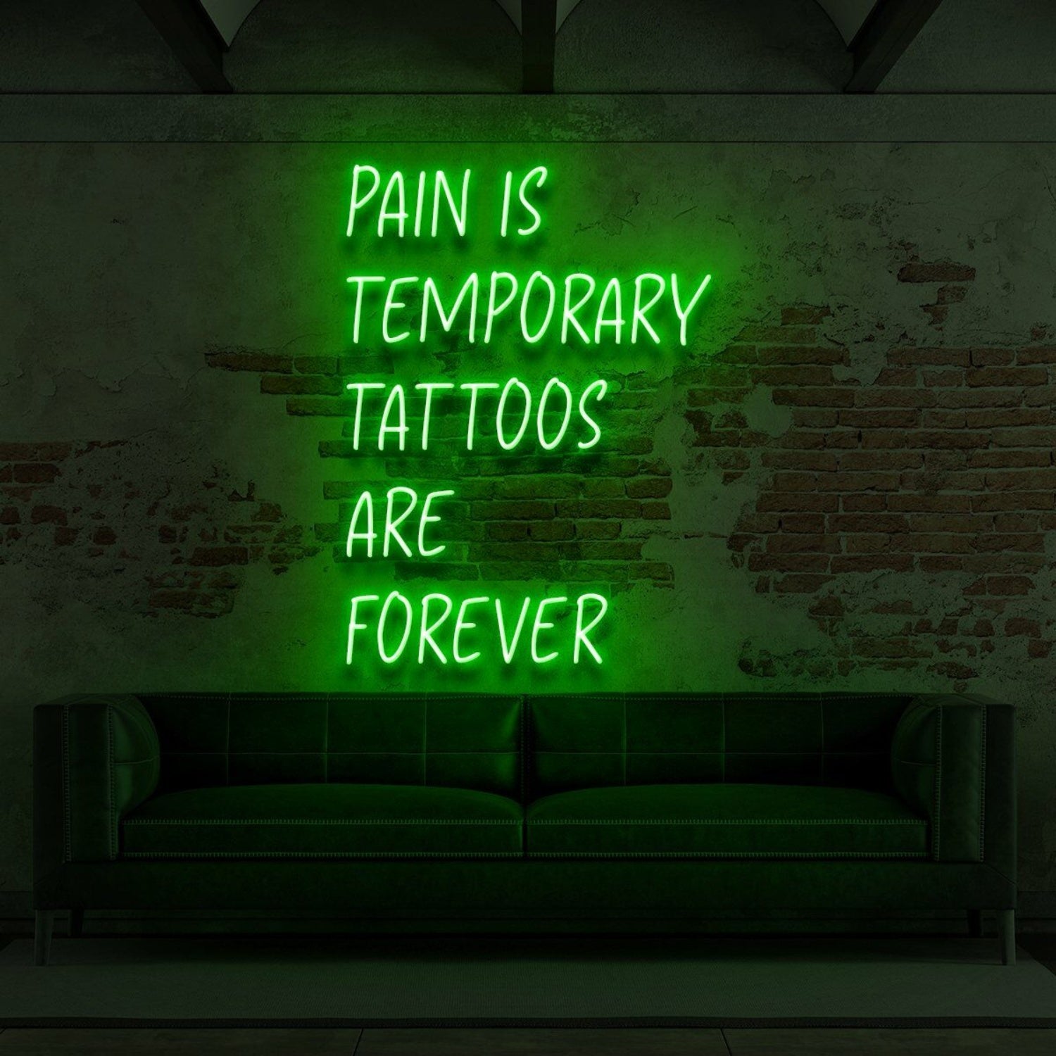 Pain Is Temporary Tattoos Are Forever Led Neon Sign | Shineneon
