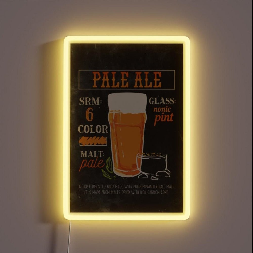 Pale Ale Beer Brewer Brewing Craftbeer Brewery Hop Rgb Led Neon Sign - Shineneon