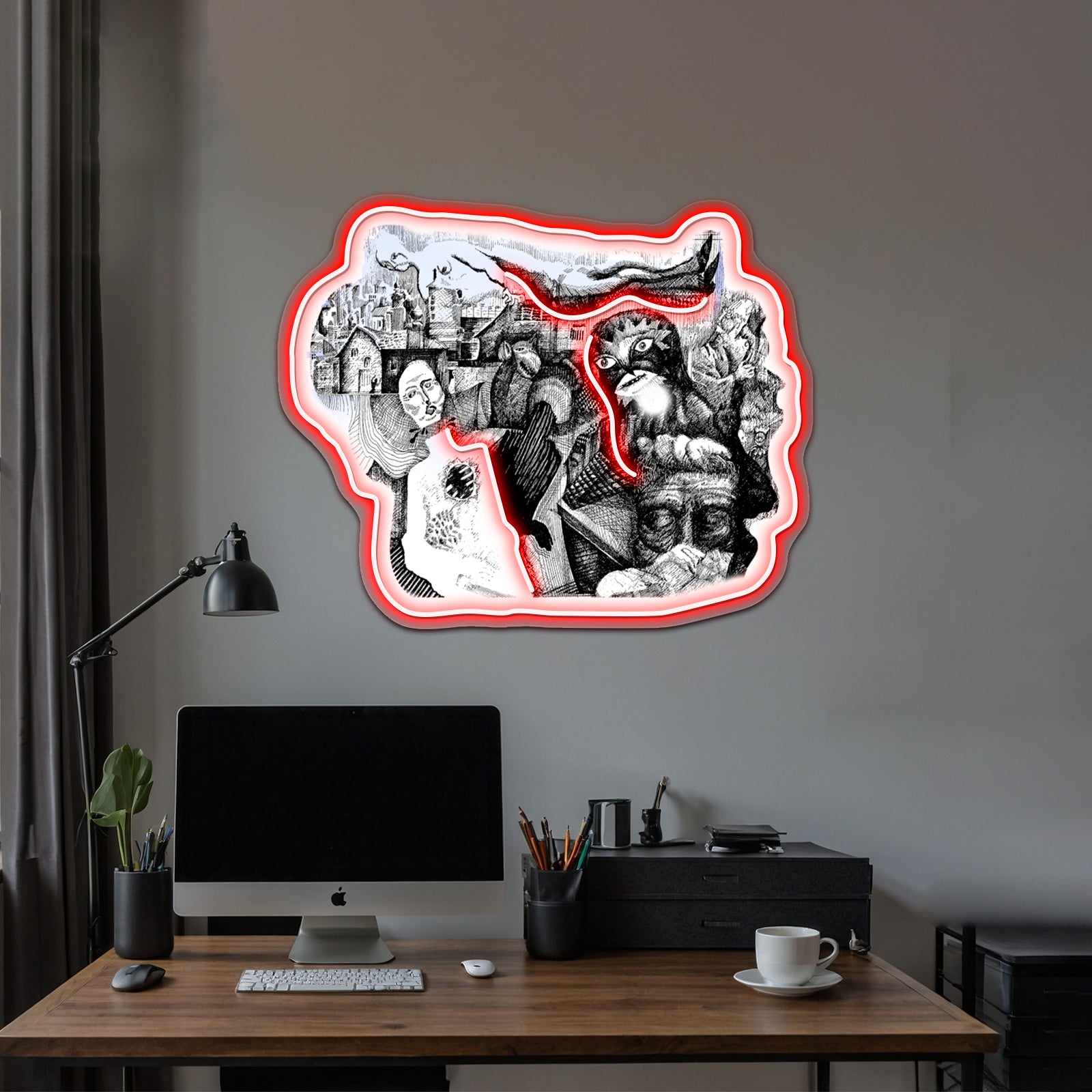 Pale Horses Artwork Neon Wall Sign | Shineneon