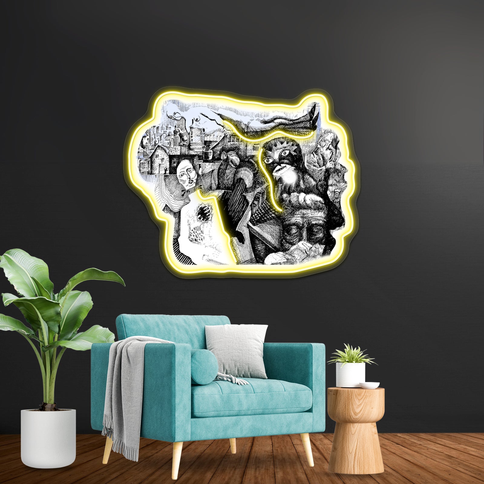 Pale Horses Artwork Neon Wall Sign | Shineneon