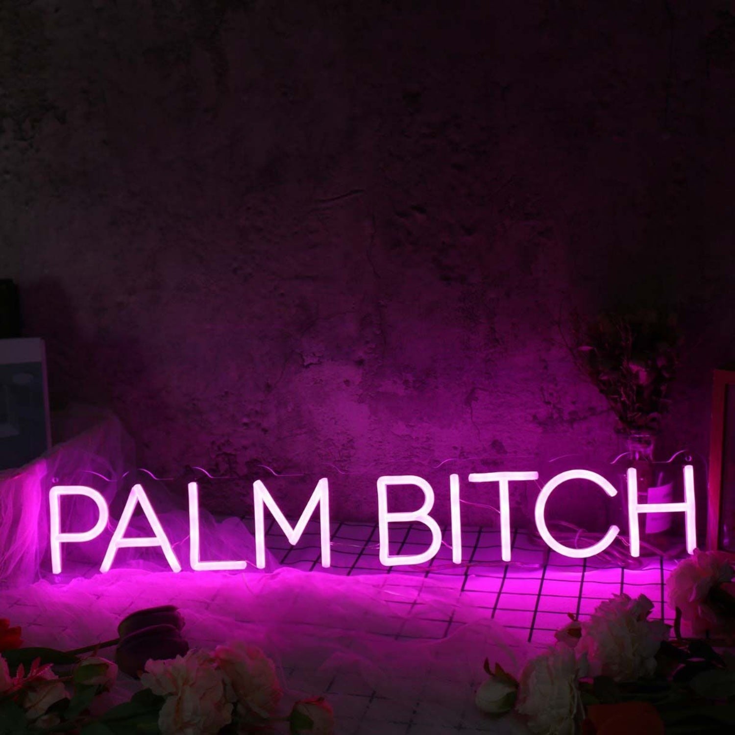 Palm Bich Purple Led Neon Sign - Shineneon