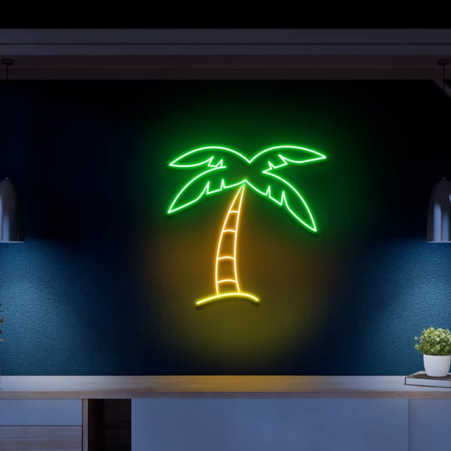 Palm Tree Led Neon Sign Multicolor | Shineneon