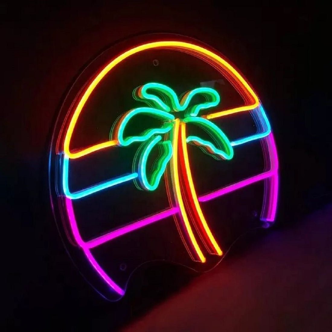 Palm Tree Rainbow Led Sign Business Neon Sign - Shineneon