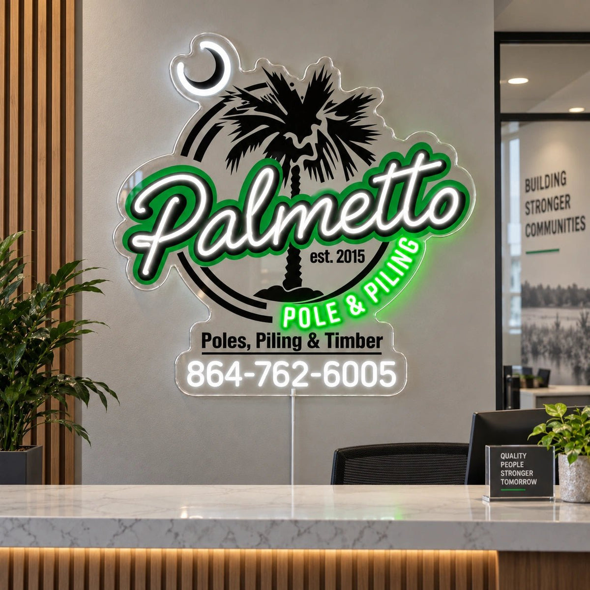 Palmetto Logo Custom LED Neon Sign - Shineneon