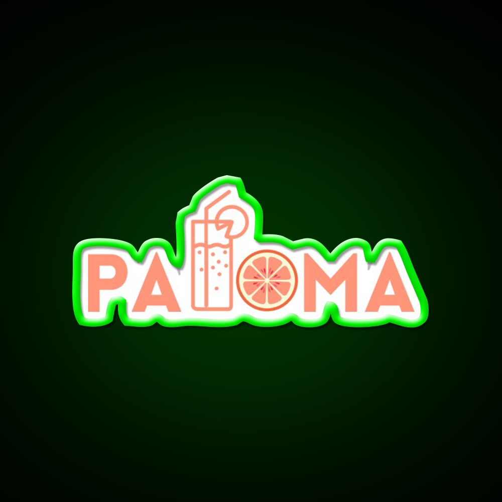 Paloma Cocktail Bar Decor Led Neon Sign Rgb Color - LED neon sign view 8