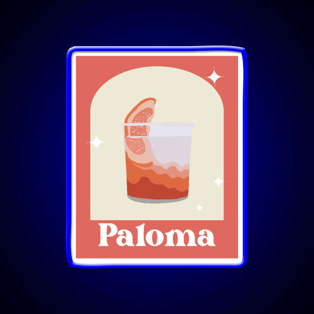 Paloma Cocktail Bar Decor Led Neon Sign Home Bar Decor Rgb Color - Shineneon