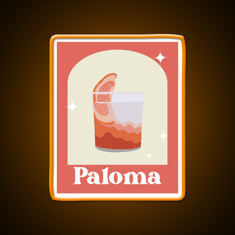 Paloma Cocktail Bar Decor Led Neon Sign Home Bar Decor Rgb Color - Shineneon