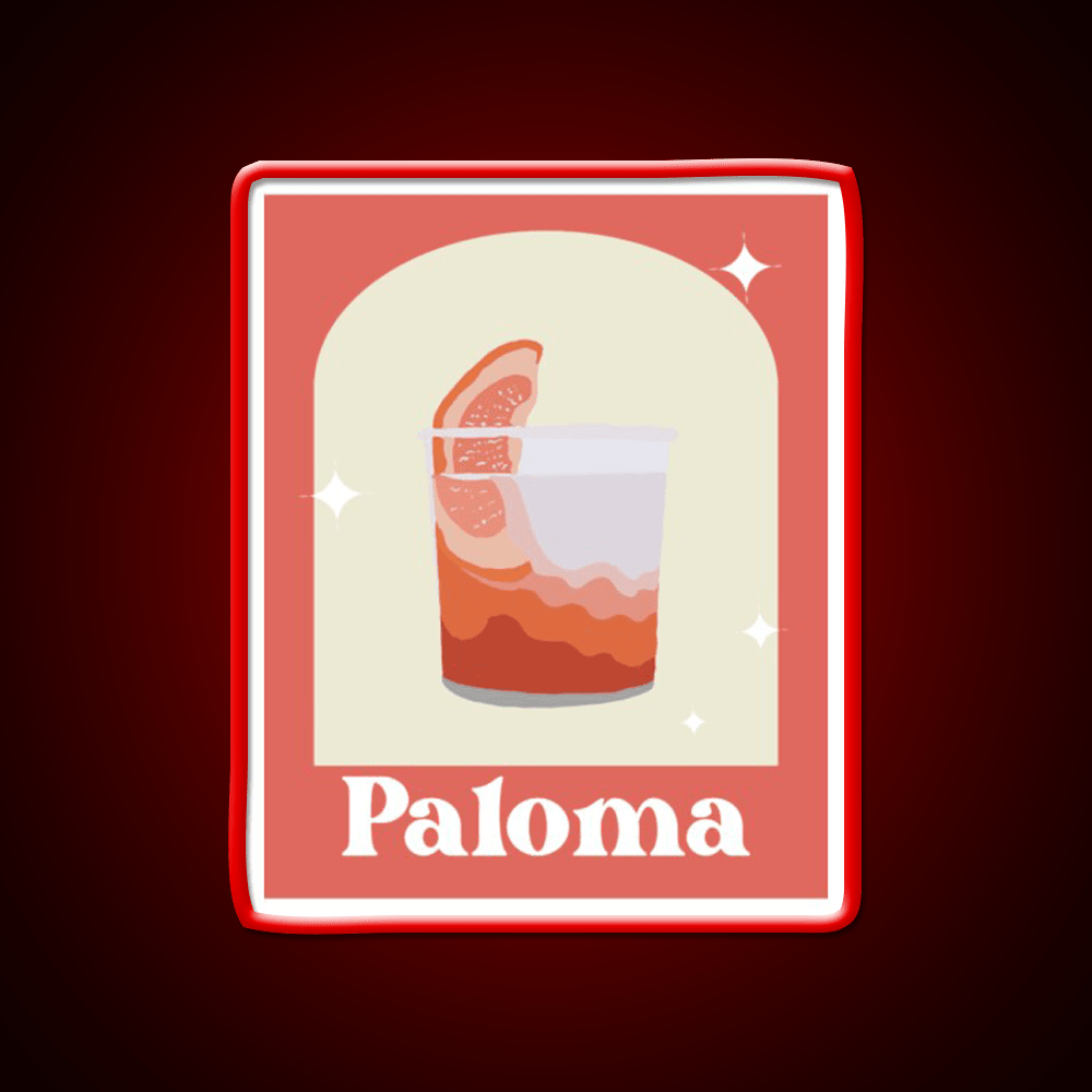 Paloma Cocktail Bar Decor Led Neon Sign Home Bar Decor Rgb Color - Shineneon