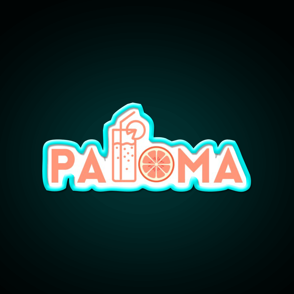 Paloma Cocktail Bar Decor Led Neon Sign Rgb Color - Shineneon