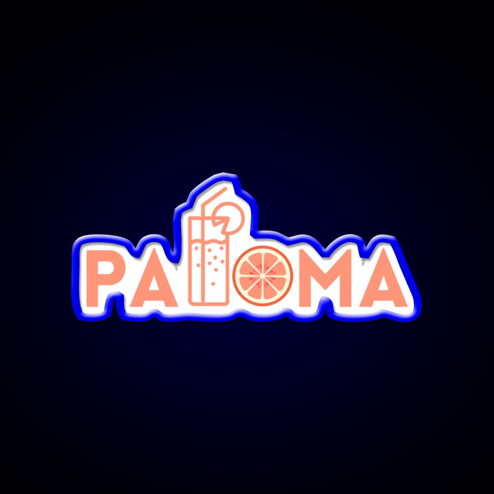 Paloma Cocktail Bar Decor Led Neon Sign Rgb Color - Shineneon