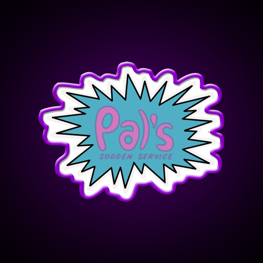 Pals Fast Food Led Neon Sign For Burger Place Wall Art Rgb Color - Shineneon