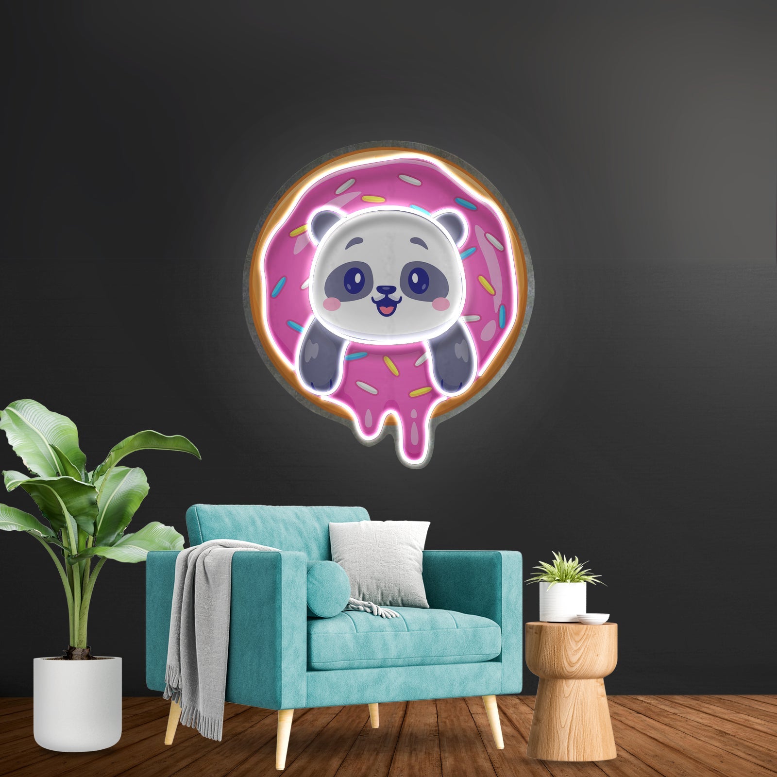 Panda Donut Led Neon Sign Light Custom Led Signs - Shineneon