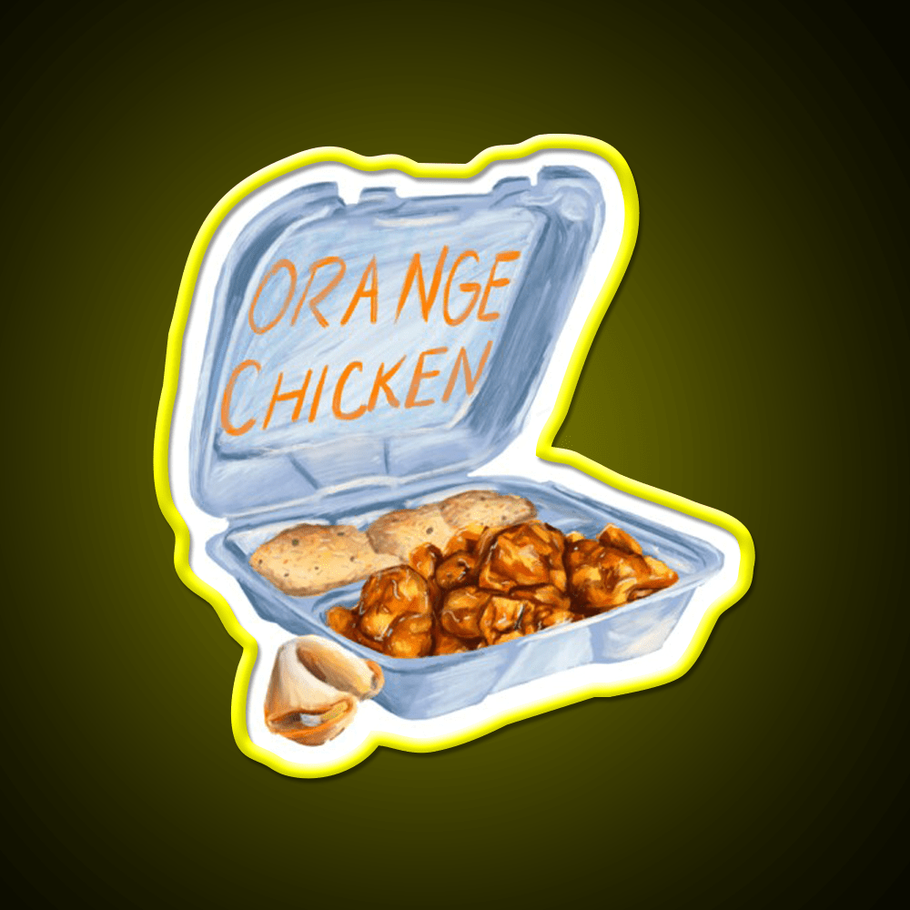 Panda Express Orange Chicken Fast Food Led Neon Sign For Burger Place Rgb Color - Shineneon