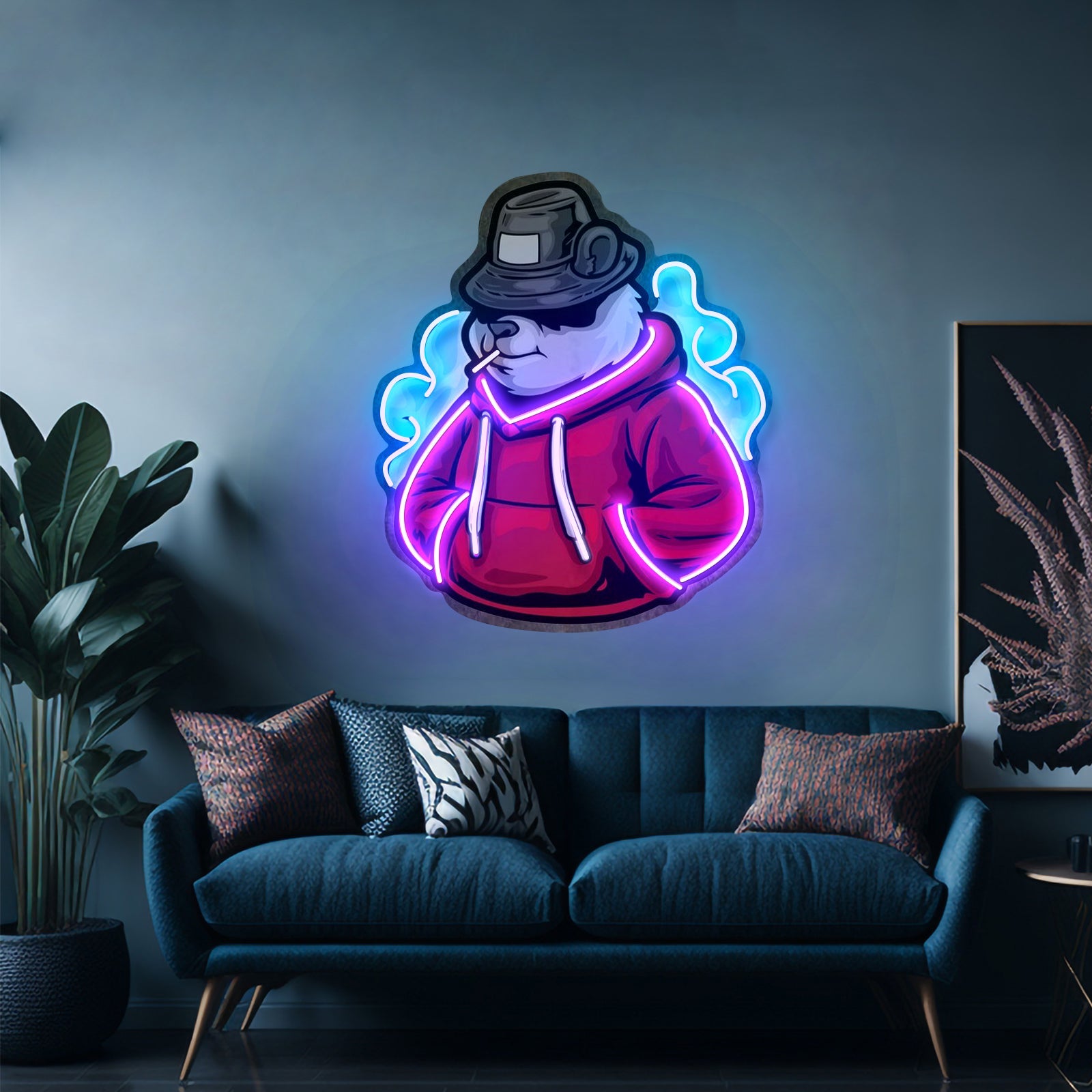 Panda Hoodie Led Neon Sign Light Custom Led Signs - Shineneon