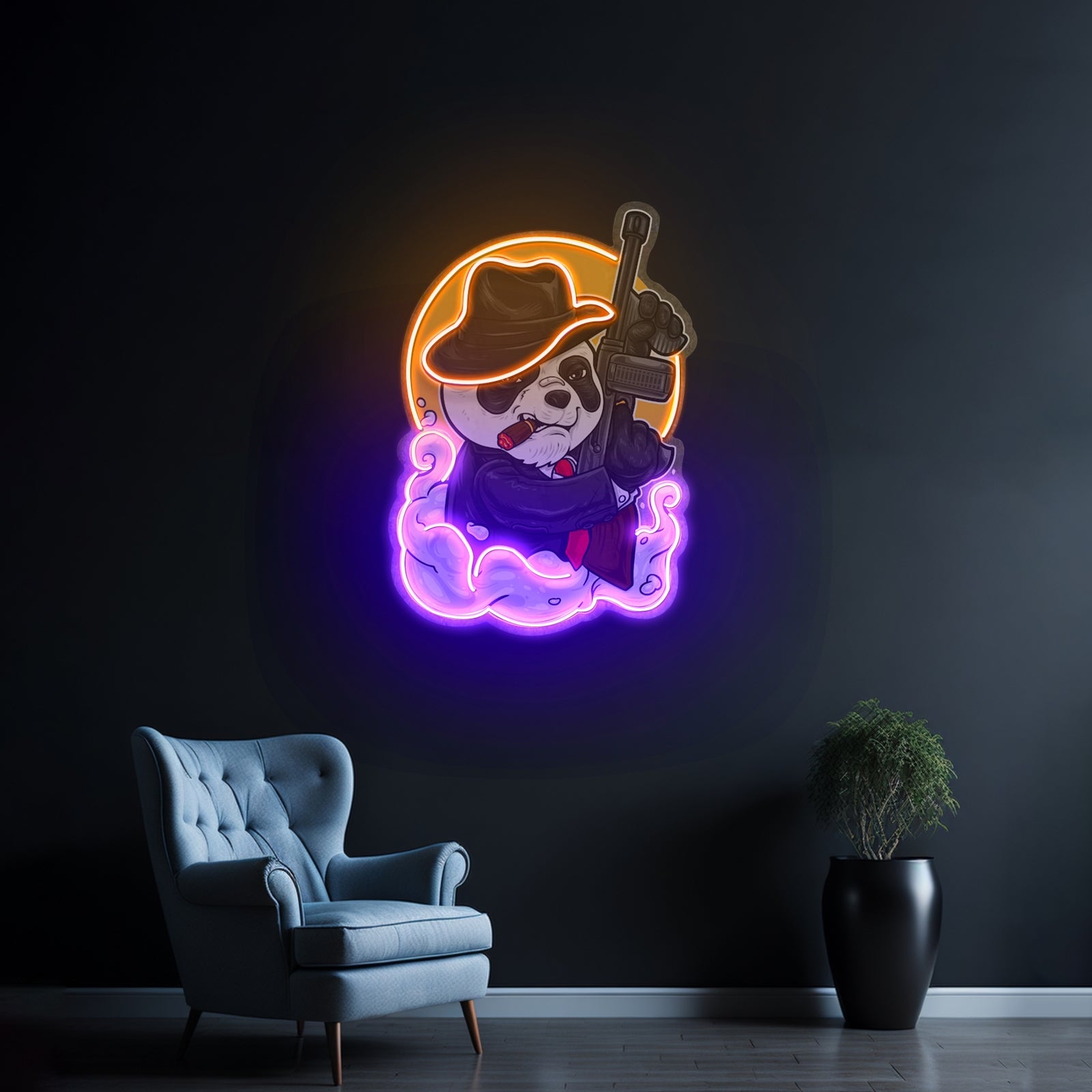 Panda Mafia Led Neon Sign Light Custom Led Signs - Shineneon