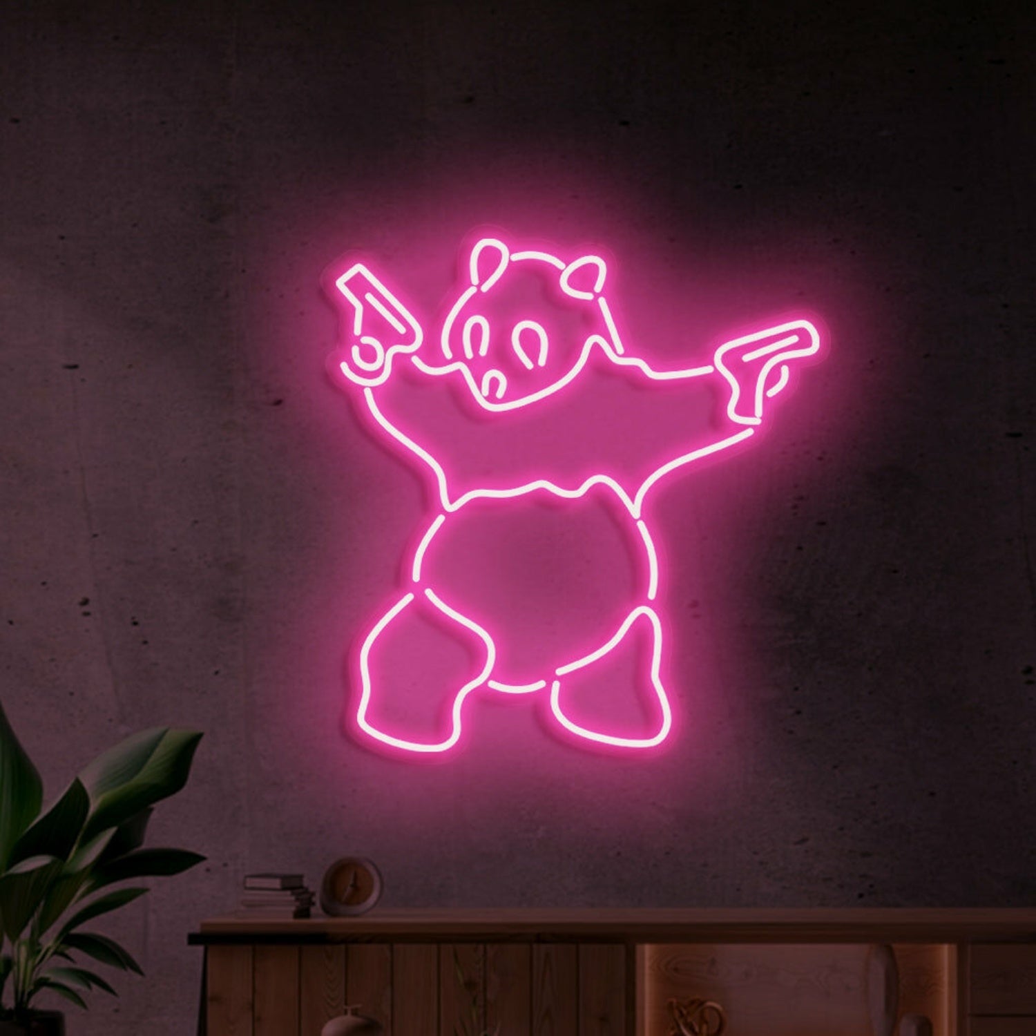 Panda Neon Adorable Glow For Wildlife Lovers - Shineneon