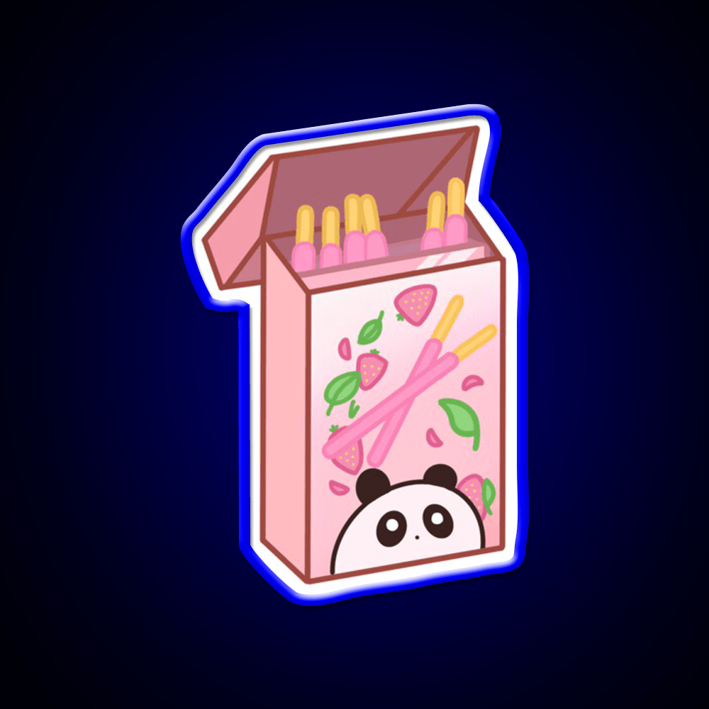 Panda Pocky Led Neon Sign Chinese Food Rgb Color - Shineneon