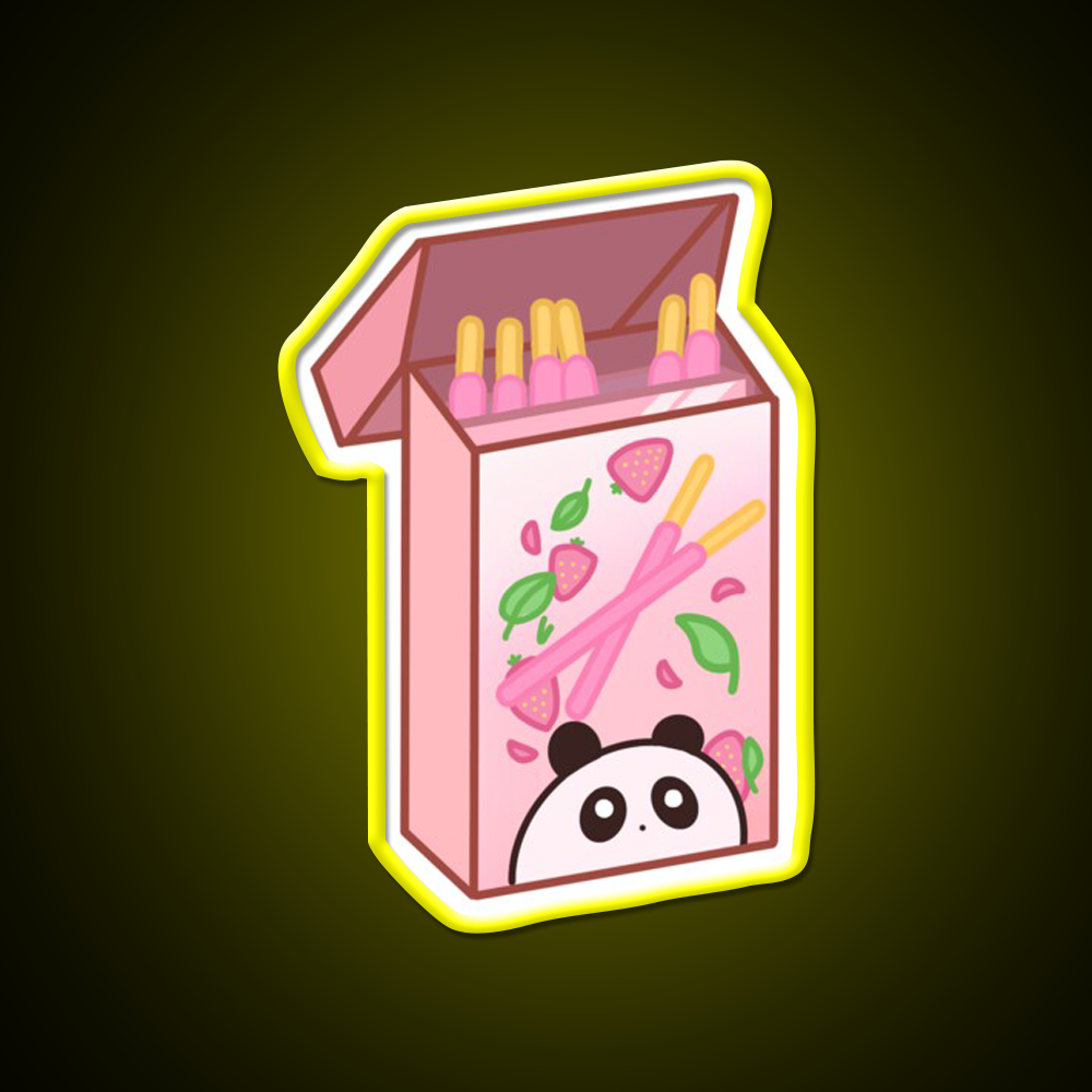 Panda Pocky Led Neon Sign Chinese Food Rgb Color