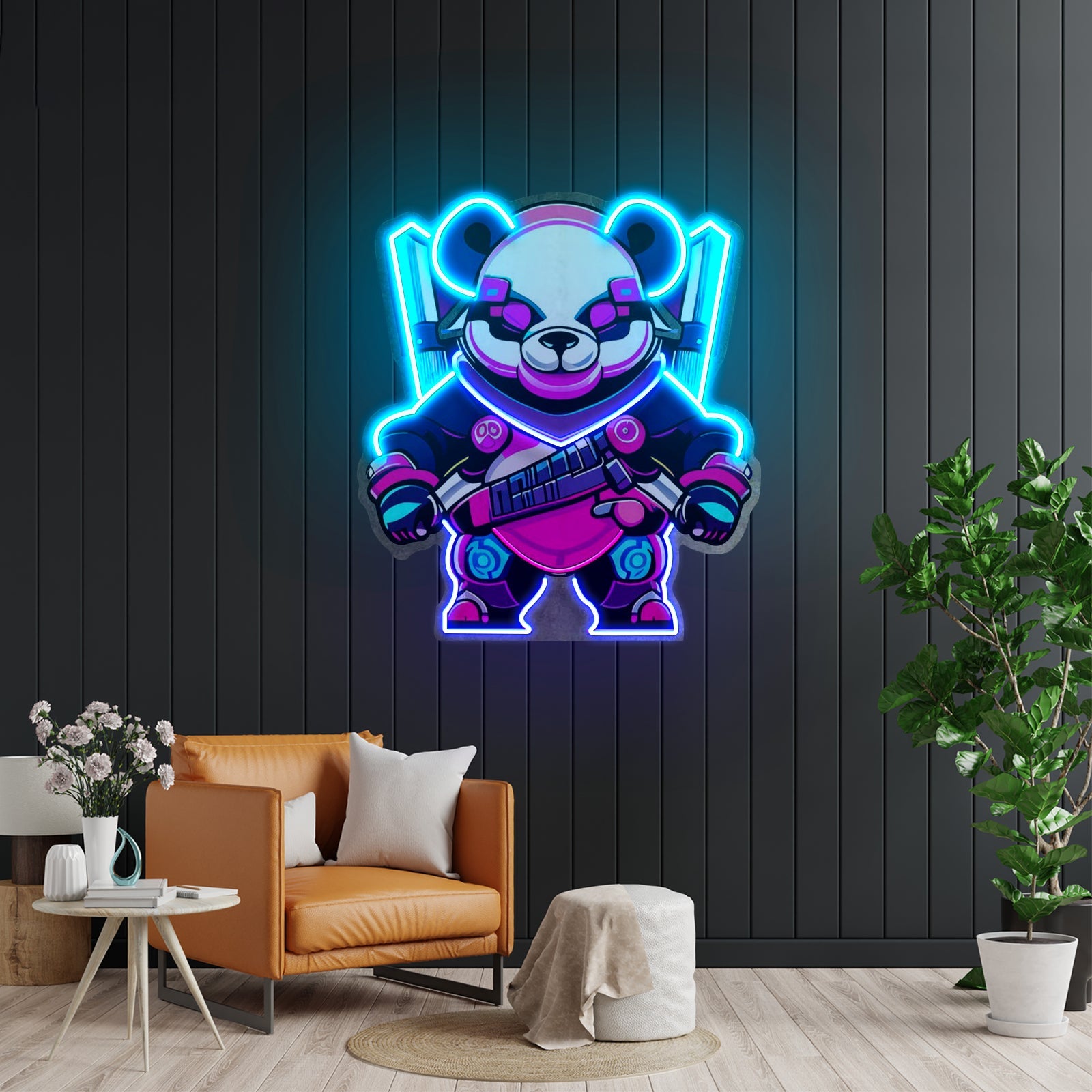 Panda Warrior Led Neon Sign Light Custom Led Signs - Shineneon