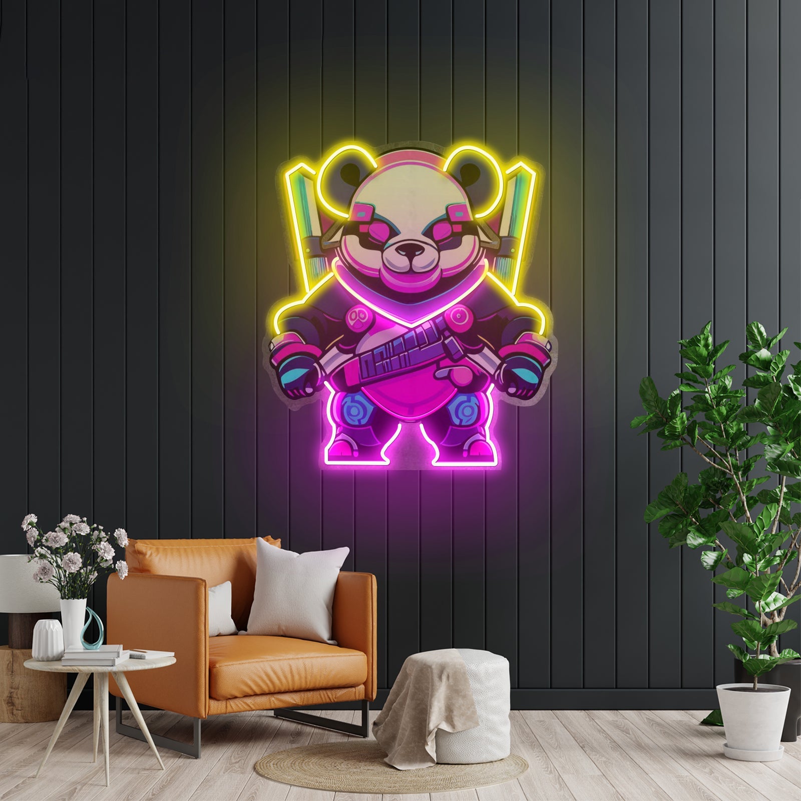 Panda Warrior Led Neon Sign Light Custom Led Signs - Shineneon