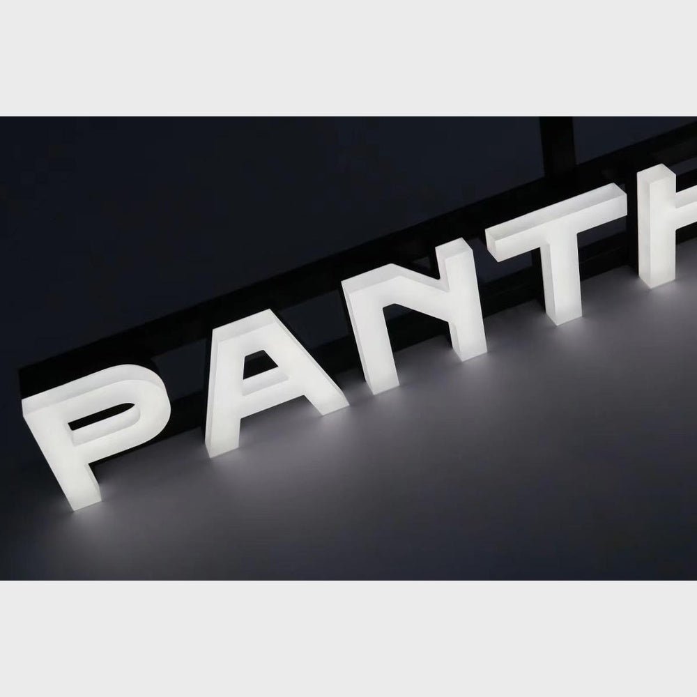 Panth 3D Frontlit And Backlit Channel Letter Led Light Sign - Shineneon
