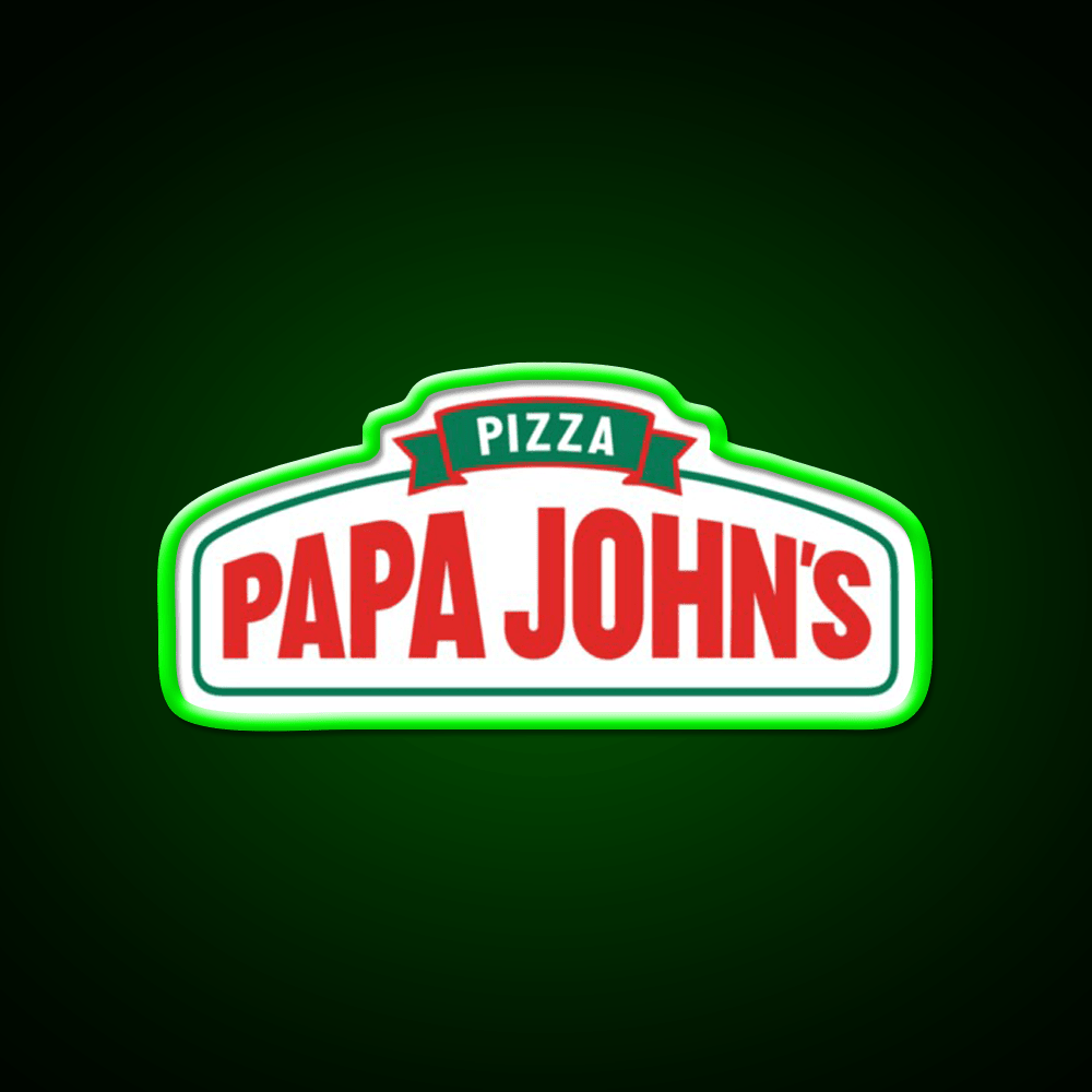 Papa John Pizza Restaurant New Fast Food Led Neon Sign For Burger Place Rgb Color - Shineneon