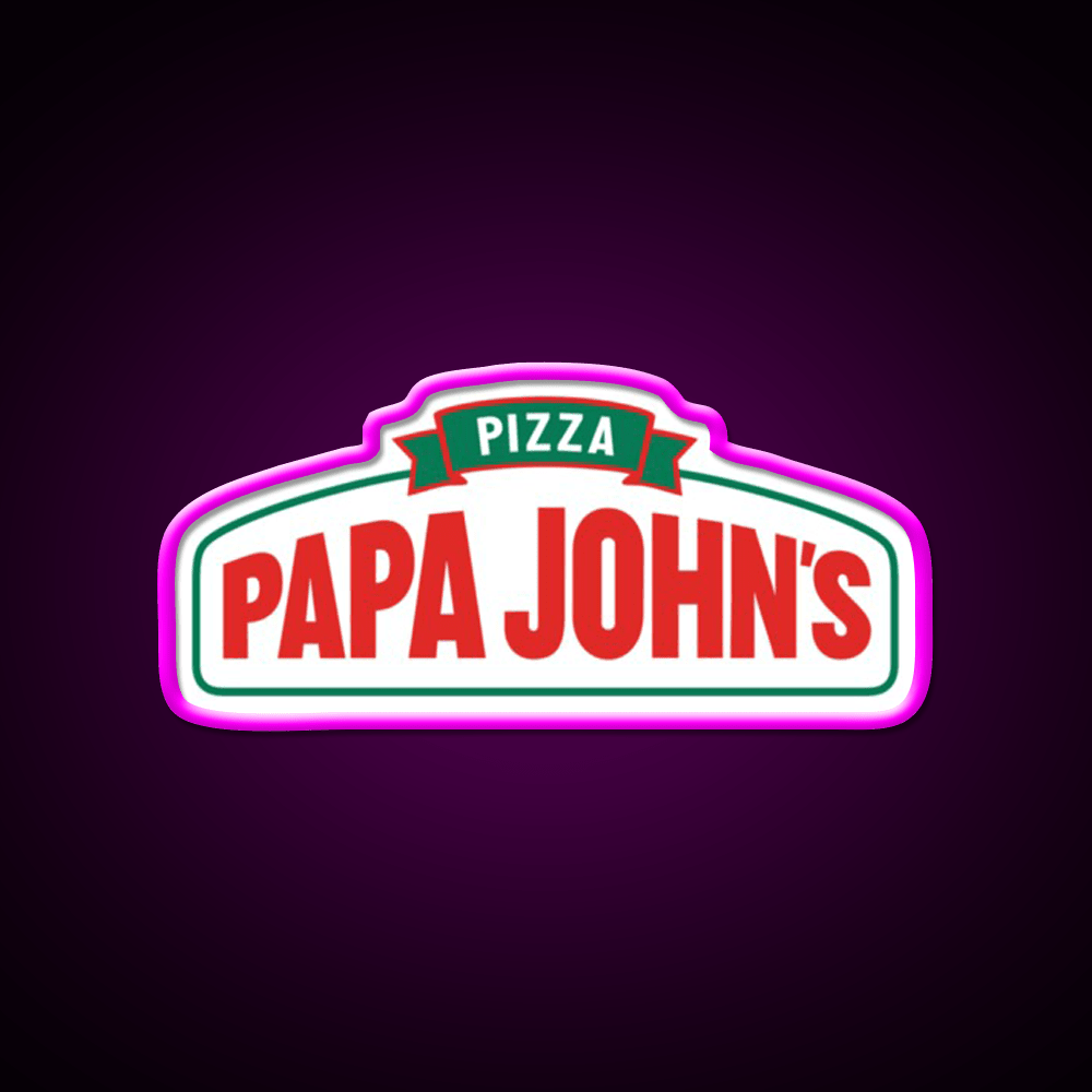 Papa John Pizza Restaurant New Fast Food Led Neon Sign For Burger Place Rgb Color - Shineneon
