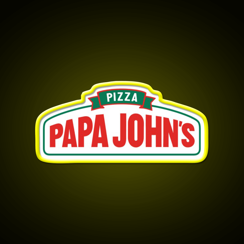 Papa John Pizza Restaurant New Fast Food Led Neon Sign For Burger Place Rgb Color - Shineneon