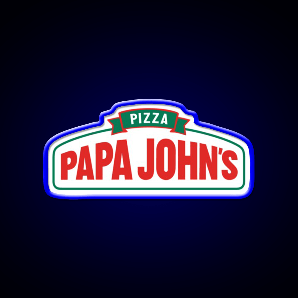 Papa John Pizza Restaurant New Fast Food Led Neon Sign For Burger Place Rgb Color - Shineneon