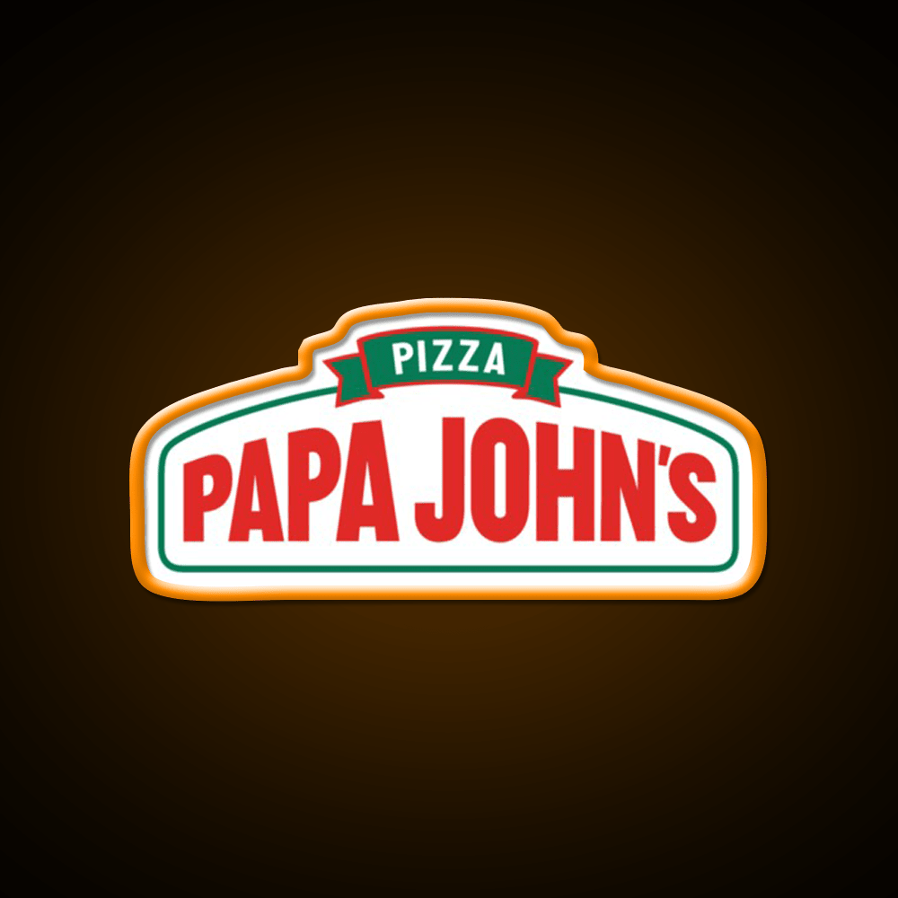 Papa John Pizza Restaurant New Fast Food Led Neon Sign For Burger Place Rgb Color - Shineneon