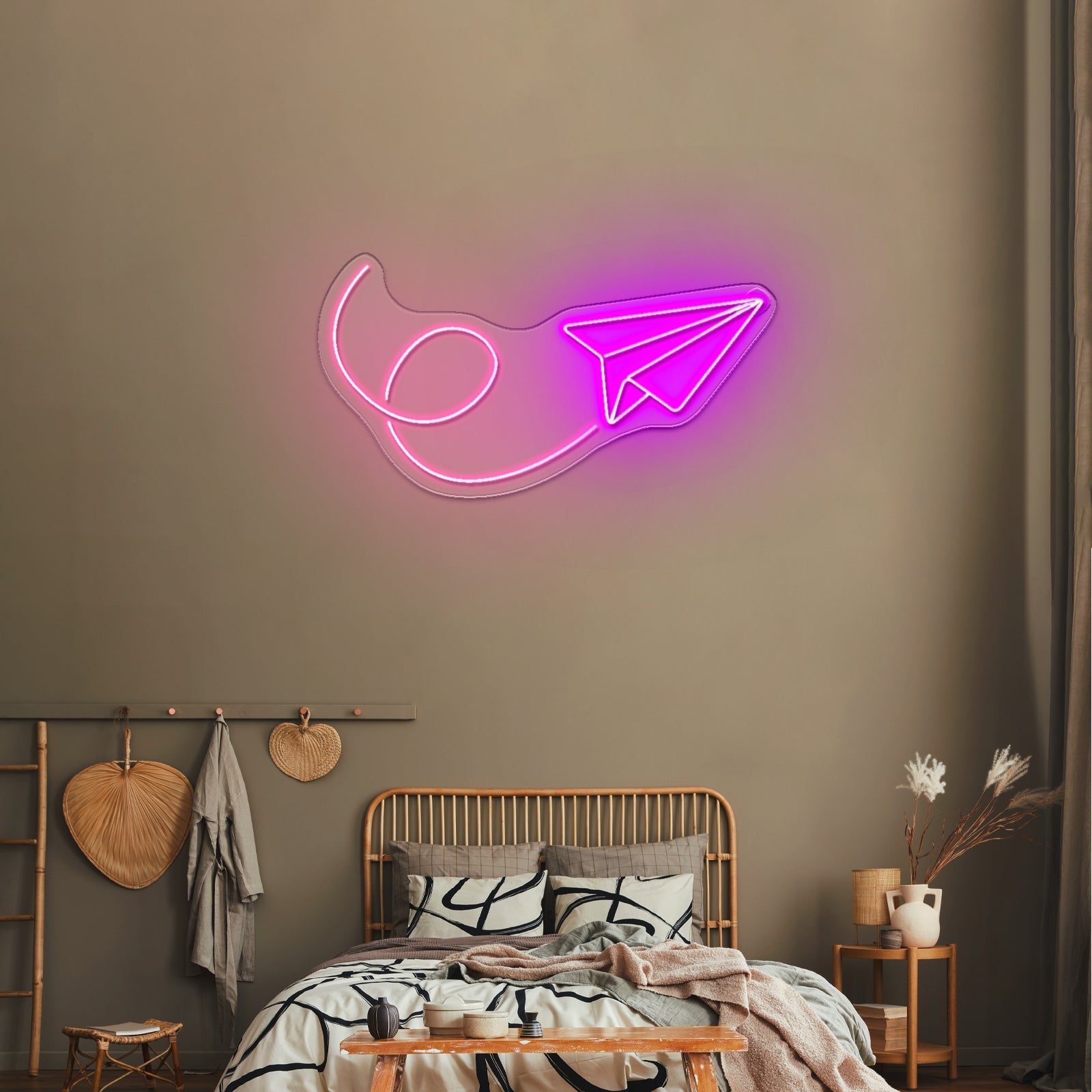 Paper Airplane Neon Sign Wall Art Led Sign Lighting - Shineneon
