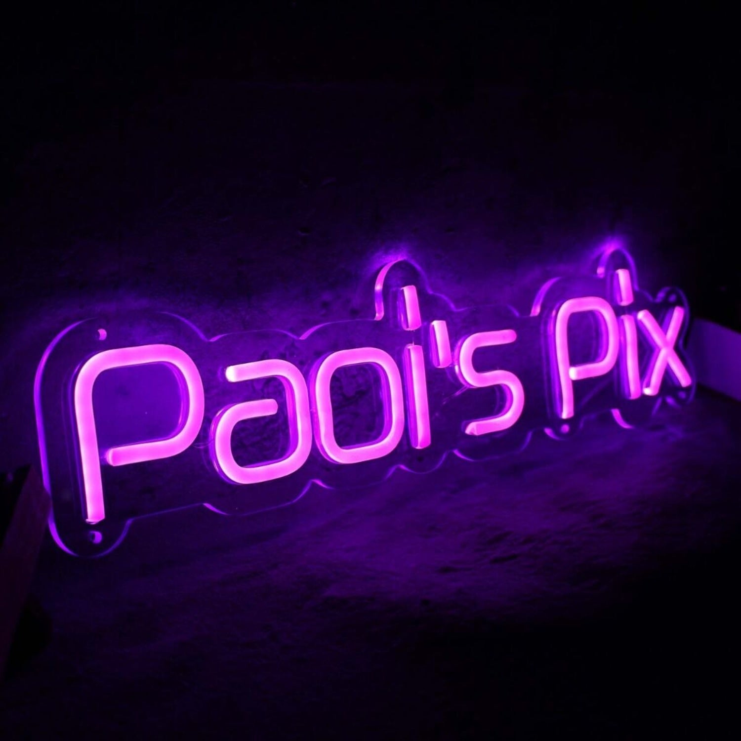 Papis Pix Purple Led Neon Sign - Shineneon