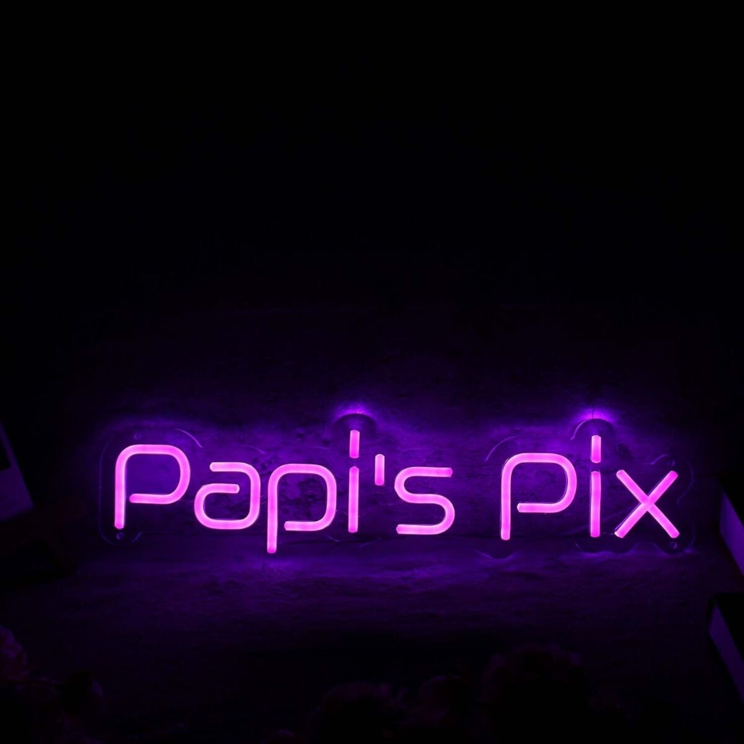 Papis Pix Purple Led Neon Sign - Shineneon