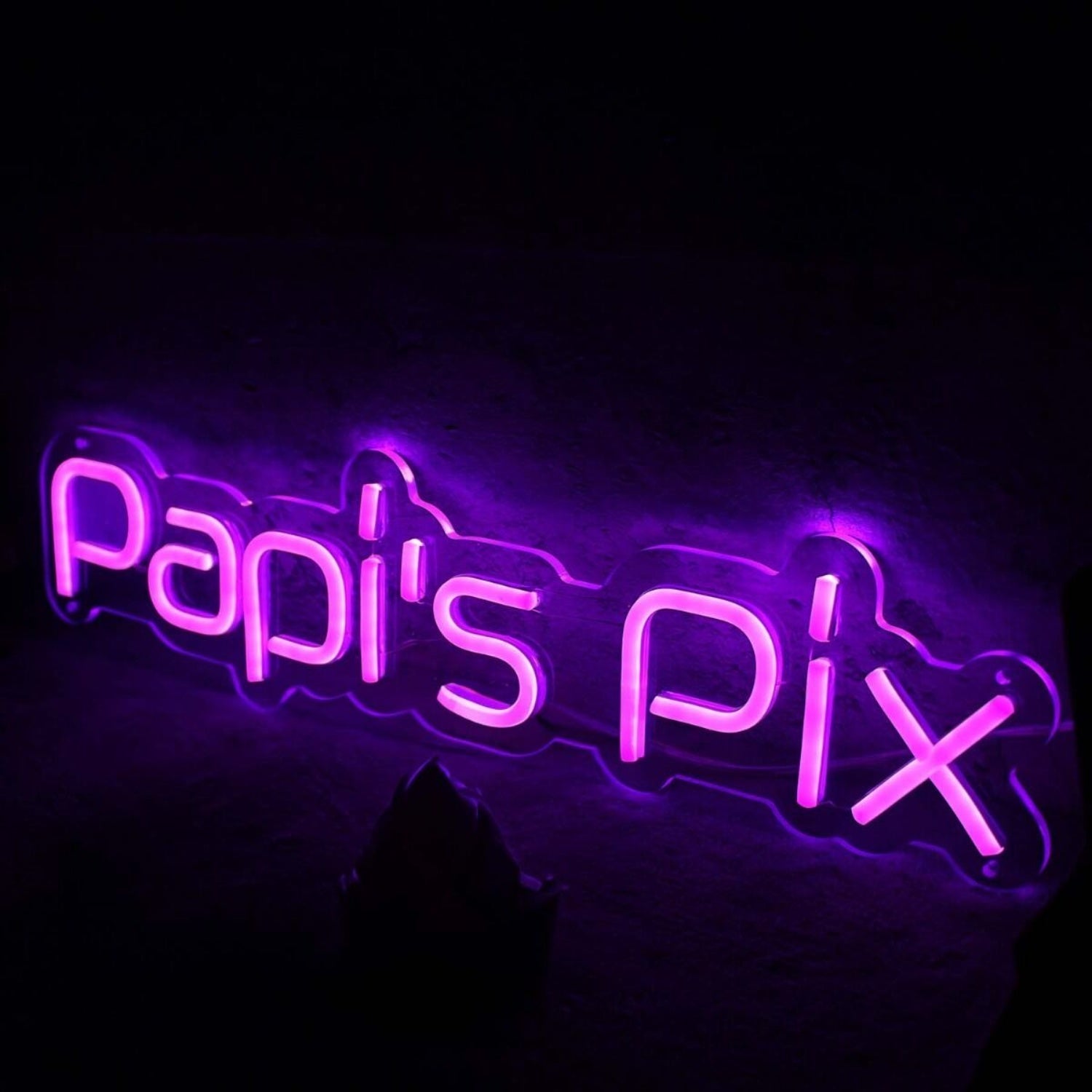 Papis Pix Purple Led Neon Sign - Shineneon